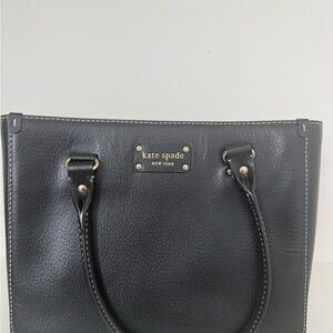 Kate Spade Black Pebbled Leather Tote